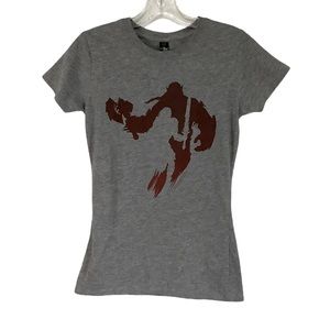 Loot Crate Women Grey War Craft Graphic Tee M